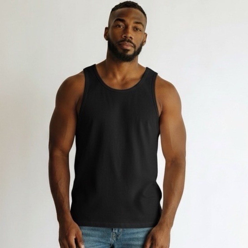 Alphalete Athletics Mens Black Mesh Performance Training Tank Top AAA-012